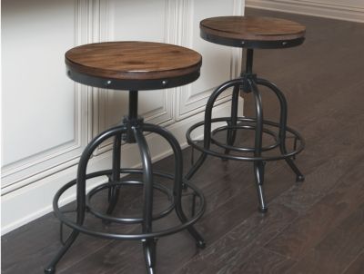 Signature Design by Ashley® Pinnadel 2-Piece Light Brown Bar Stool Set-2