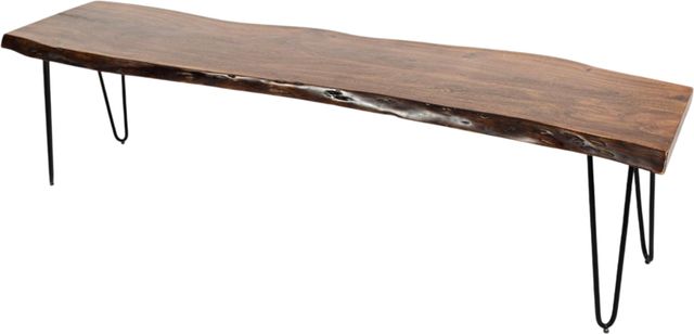 Jofran Inc. Natures Edge Chestnut 70'' Dining Bench-3
