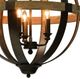 Forty West Bryant Brown 3-Light Chandelier-3