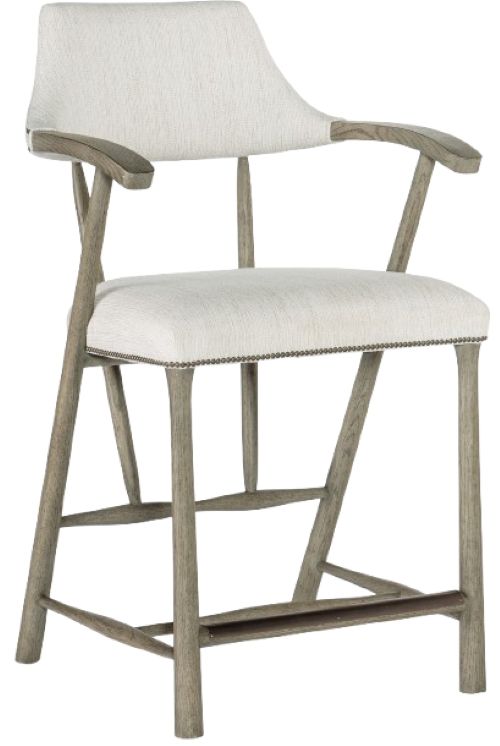 Hooker® Furniture Linville Falls Stack Rock Mink/Remington Porcelain Counter Stool-0