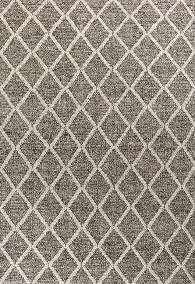 KAS Rugs Cortico Dark Grey Diamonds 5'x7' Rug-0