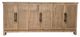 Million Dollar Rustic Cappuccino Console Table with Mirror-0