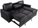 Global Furniture USA U1830 Blanche Black/Charcoal Sleeper Sofa with USB-0