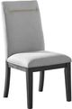 Steve Silver Co. Yves Gray/Rubbed Charcoal Upholstered Dining Side Chair-0