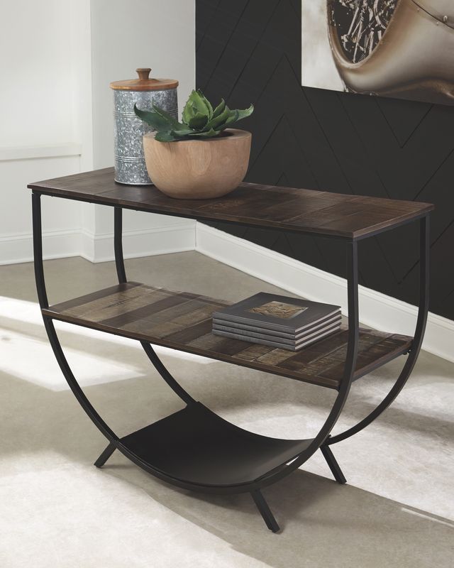 Signature Design by Ashley® Lamoney Gray/White/Brown Console Sofa Table-3