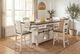 Jofran Inc. Madison County 5-Piece Vintage White Counter Dining Table Set-1