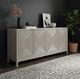 Liberty Furniture Kinsley Silver Champagne/Washed Taupe 78" Accent Cabinet-1