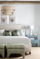 Hooker® Furniture Commerce and Market Bridget Matera Pearl Queen Upholstered Panel Bed-1