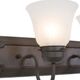 YHD Alabaster/Dark Brown 2-Light Incandescent Bathroom Vanity Lighting-3