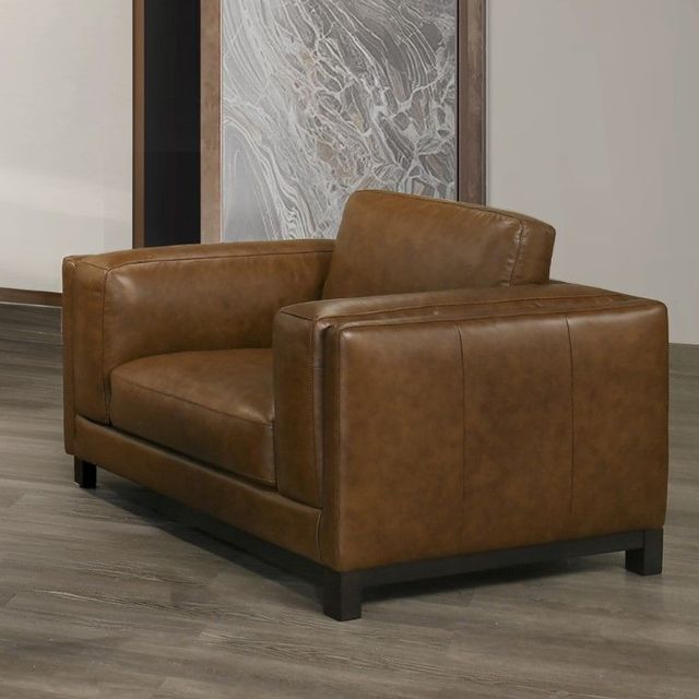 New Classic® Home Furnishings Sayer Leather Brown Chair-1