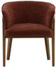 Dovetail Furniture Delmore Natural/Rust Dining Arm Chair-1