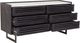 Moe's Home Collection Paloma Charcoal Grey Dresser with White Marble Top-1