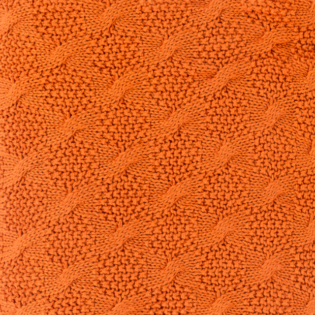 Surya India Bright Orange 50"x60" Throw Blanket-1