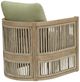 Signature Design by Ashley® Vision Lane 2-Piece Beige/Green Fabric/Wooden Outdoor Lounge Chair-5