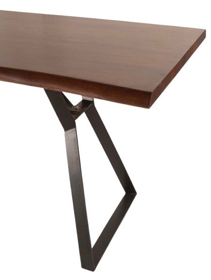 Home Trends & Design London Loft Walnut Gathering Table-3