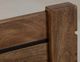 International Furniture Direct Merida Stained Brown King Platform Bed Footboard with Rails-4