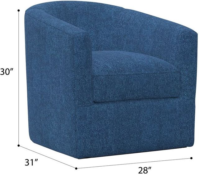 Emerald Home Oliver Navy Swivel Accent Chair-2