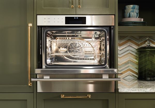 Wolf® E Series 24" Stainless Steel Transitional Single Electric Built in Wall Oven-2