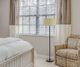 Cal® Lighting & Accessories Calais Beige/Dark Bronze Floor Lamp-1