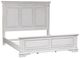 Liberty Furniture Abbey Park Antique White King Panel Bed-0