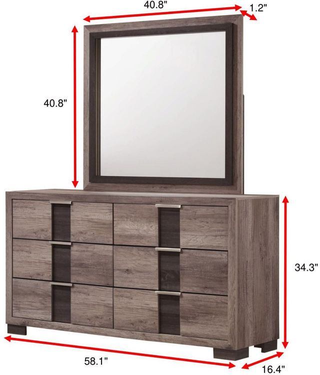 Crown Mark Rangley Brown Dresser-2