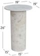 Bassett Mirror Claude White Accent Table-2
