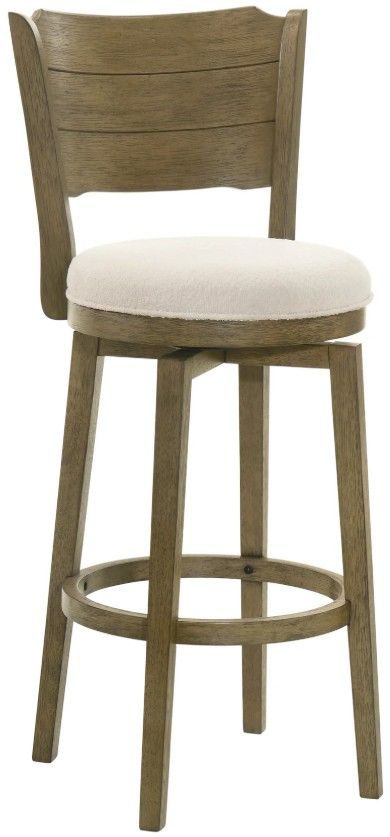 Armen Living Winsley 3-Piece Putty Brown/White Barstool Set-0