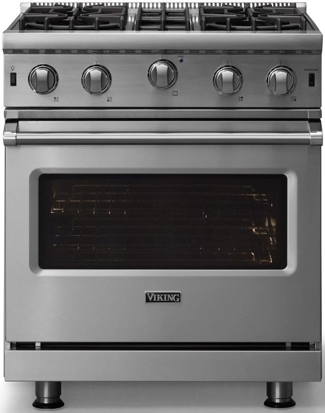 Viking® 5 Series 30" Stainless Steel Pro Style Gas Range-3
