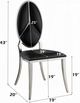 ACME Furniture Cyrene Black/Chrome Dining Side Chair-2
