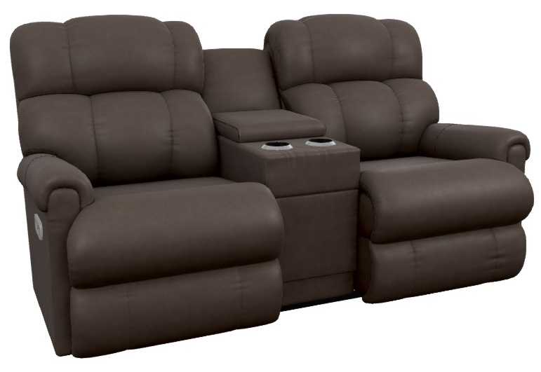 La-Z-Boy® Pinnacle Umber Leather Power Wall Reclining Loveseat