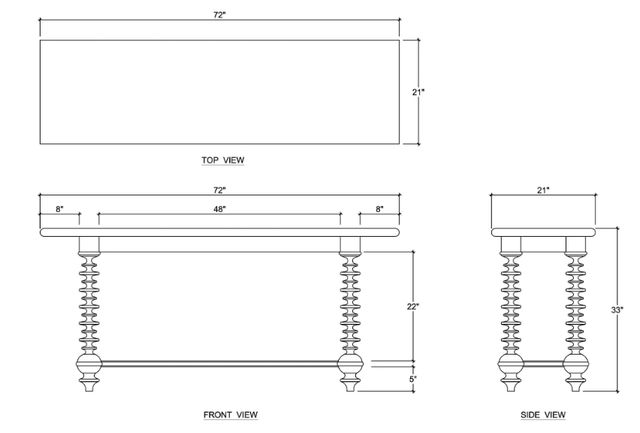 Bramble Customizable Milano Console Table-2