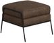 International Furniture Direct Tyne Chocolate Brown Footstool Ottoman-0