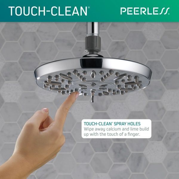 Peerless Universal Showering Components Chrome 3-Setting Shower Head-3