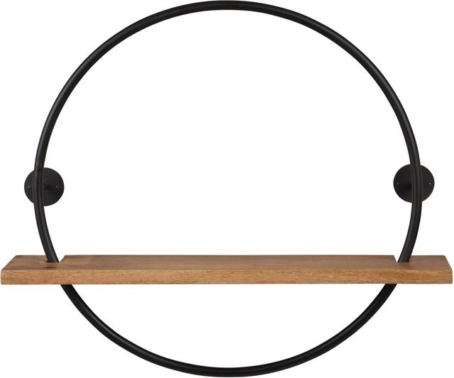 Signature Design by Ashley® Darlaton Black/Natura Wall Shelf-1