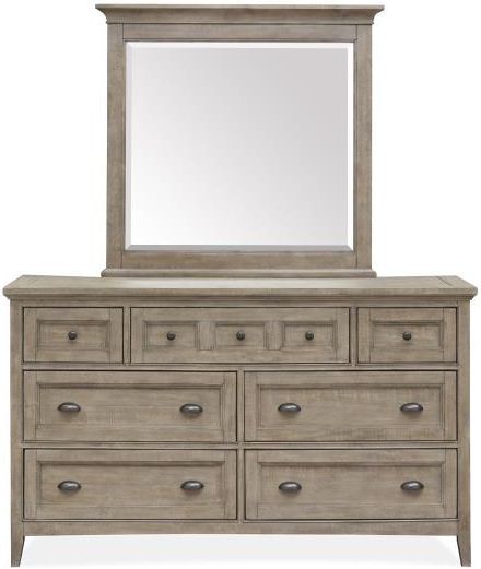 Magnussen Home® Paxton Place Dovetail Grey Landscape Mirror-1