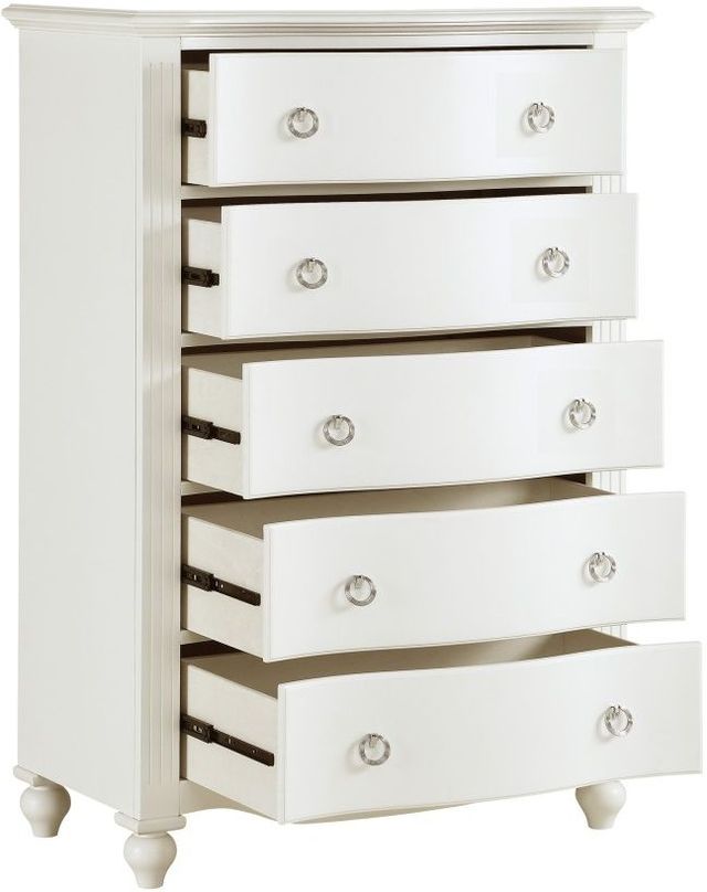 Mazin Furniture Meghan White Youth Chest-2