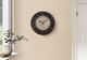 Monarch Specialties Inc. Antique Brown 16" Round Wall Clock with Standard Numbers on Beige/Black Bac-2