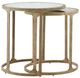 Signature Design by Ashley® Irmaleigh 2-Piece Glass Top Accent Table with Antique Gold Base-4