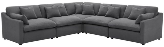 Coaster® Hobson 5-Piece Charcoal Upholstered Modular Sectional-0