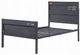 ACME Furniture Cargo Gunmetal Twin Panel Bed-0