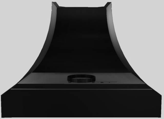 Vent-A-Hood® Designer Series 42" Black Wall Mounted Range Hood-2