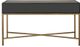 Moe's Home Collection Mako Grey Console Table with Gold Metal Base-2