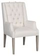 Vanguard® Furniture Michael Weiss Everhart Brushed Nickel Handle/Pebble Path Arm Chair-0