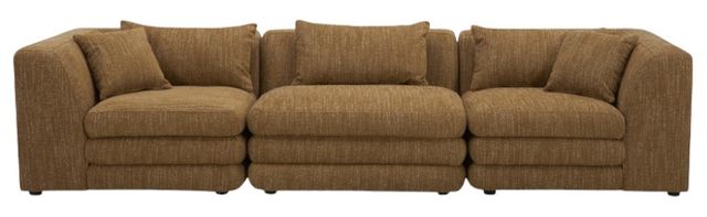 Moe's Home Collection Lowtide 3-Piece Amber Glow Modular Sofa-1