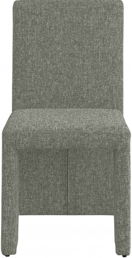 Meridian Furniture Benson Green Linen Upholstered Dining Side Chair-2