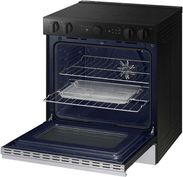 Samsung Bespoke 30" Stainless Steel Slide-In Electric Range-4