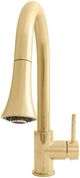 ZLINE Autograph Edition Edison Polished Gold Pull Down Single Handle Kitchen Faucet-1