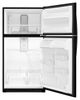 Whirlpool® 33" 20.5 Cu. Ft. Black Top Freezer Refrigerator-1