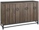 International Furniture Direct Ebano Brown 4-Door Console-0