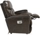 La-Z-Boy® Mateo Charcoal Leather Power Wall Reclining Loveseat with Console and Headrest-3